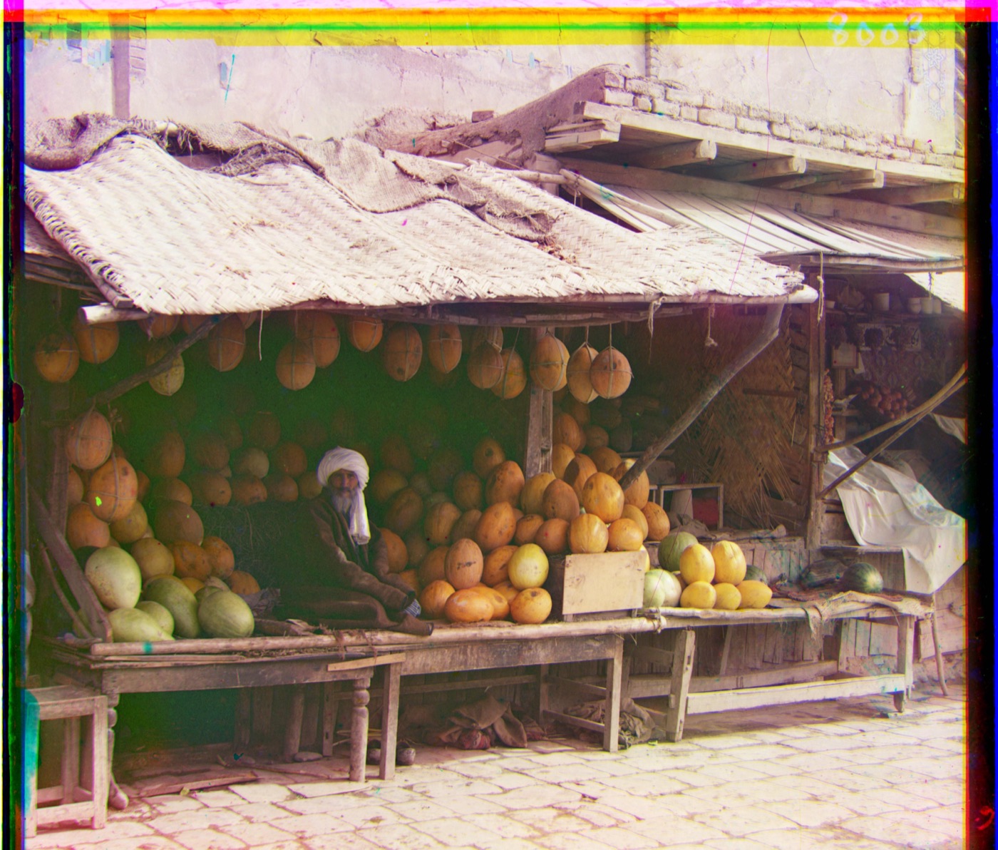 colorized melons