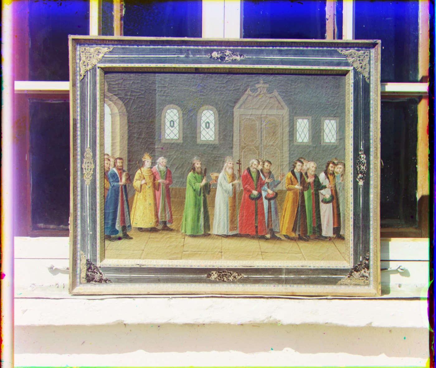 colorized religious painting