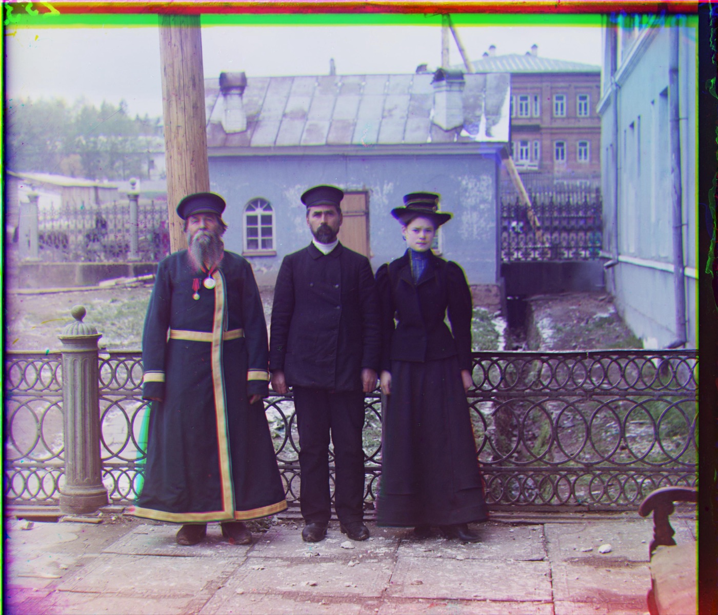 colorized three generations