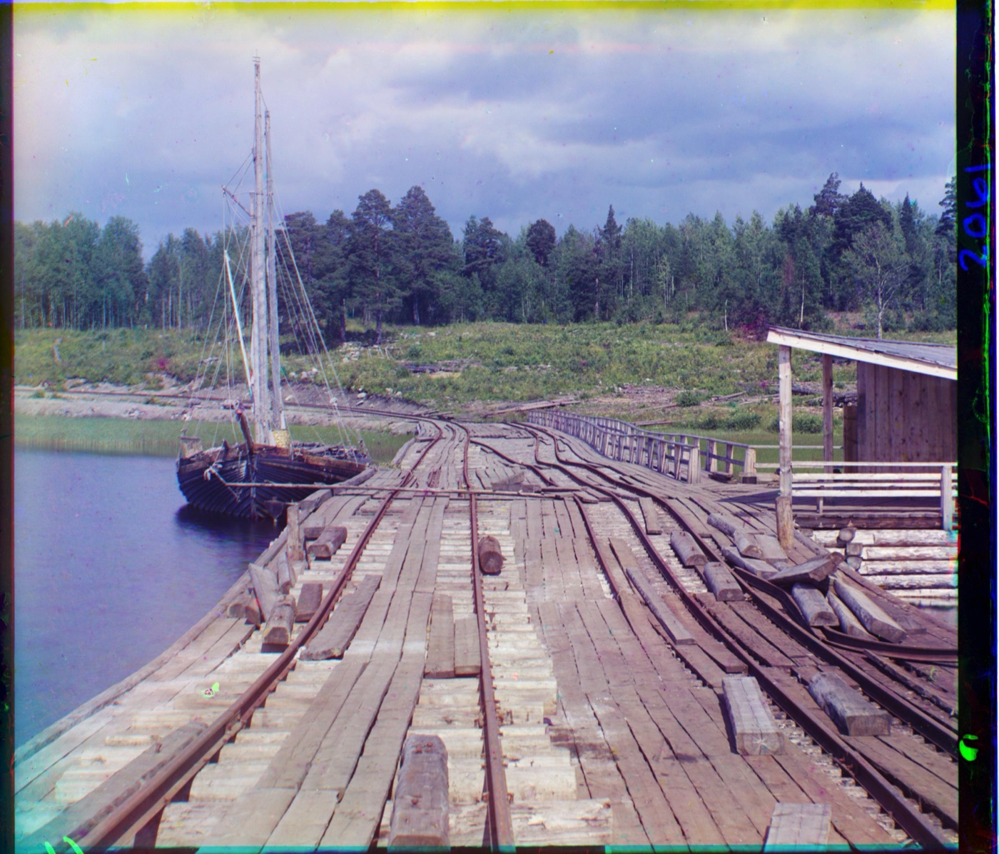 colorized wharf